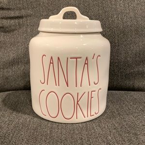 🎅🏻🎁Rae Dunn SANTA’S COOKIES Canister🎁🎅🏻